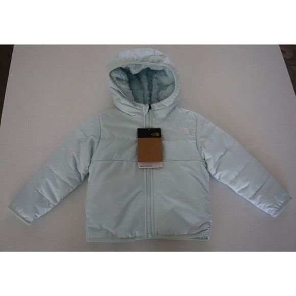 The North Face Sz 12-18 Months Ice Blue Mossbud Swirl Reversible Jacket $100 - Picture 5 of 16